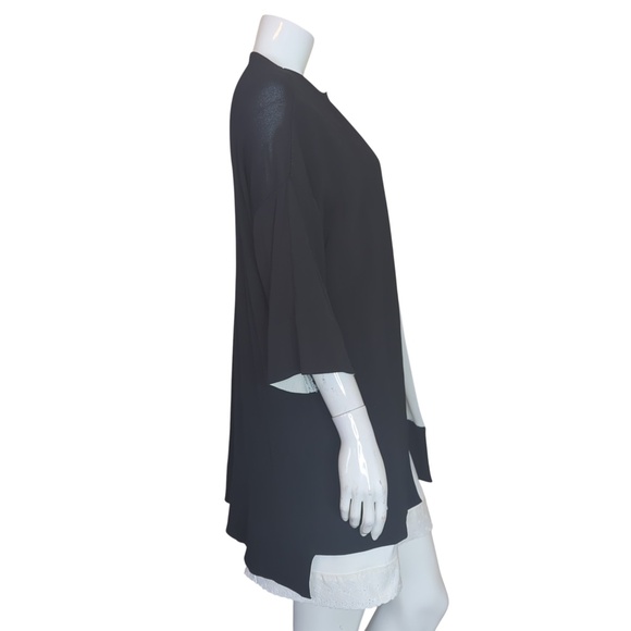 Liviana Conti Black Long Knit Minimalist Sweater Duster - Picture 5 of 13